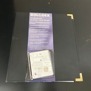 Rolodex Professional Business Card Binder. NWT